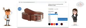 choix de la taille d'une ceinture chez LRDA
