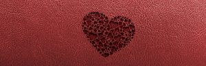 texture cuir avec coeur